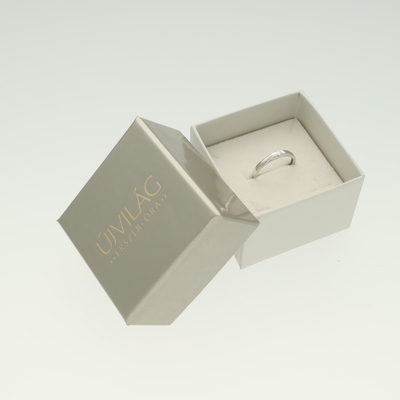 Fehér arany gyűrű 52-es méret (B49135)